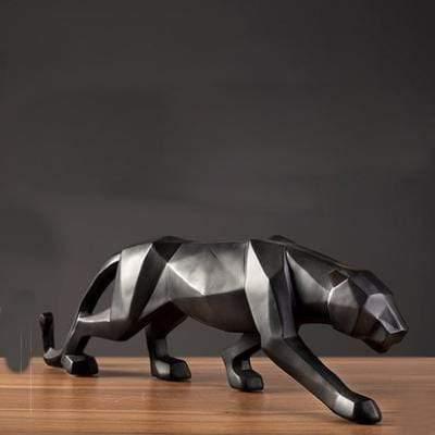 Skanto | PantheraGeo Geometrisk Skulptur | Moderne Panterfigur | Elegant Dekorasjon for Hjem & Kontor
