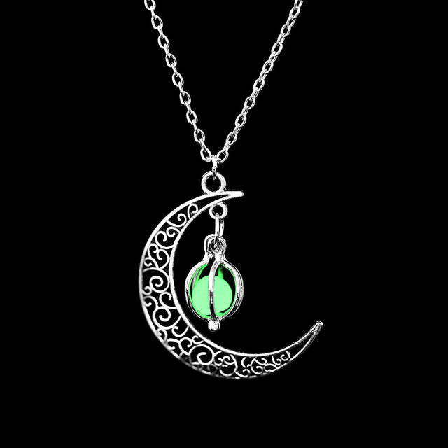 Skanto | Luminous Moon Pendant Sjarmerende Halskjede