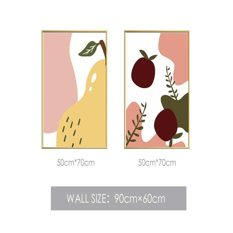 Fruit Time - Lerret Veggkunst Maleri