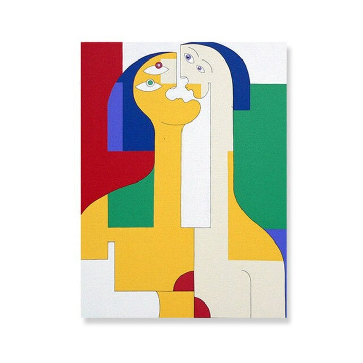 Figure Familie - Lerret Veggkunst Maleri