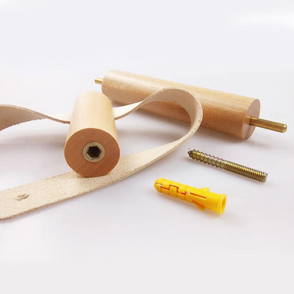 Skanto | Høy-kvalitets Toalettpapirholder | Eik & Fusk Lær | Minimalistisk Bad Design