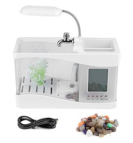 LCD Klok Mini Fiskekar Akvarium | Skanto