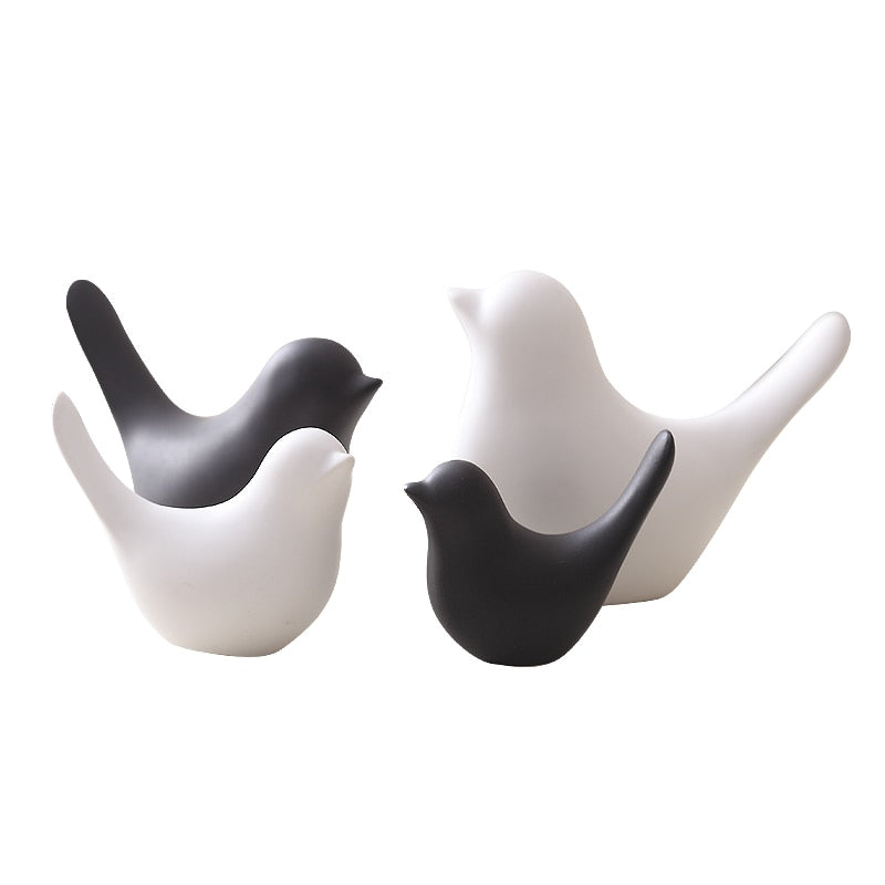 Nordic Creative Keramiske Fuglefigurer | Skanto