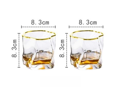 Skanto | Forvrengt Tekstur Whisky Glass Sett