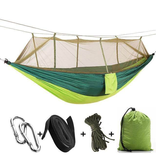Bærbar eventyr camping utendørs myggnett hengekøye | Skanto
