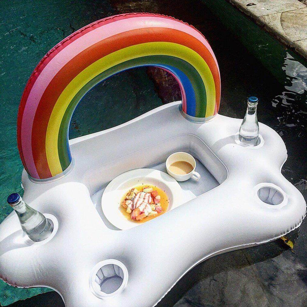 Regnbue Sky Inflatable Koppholder Festbøtte | Skanto