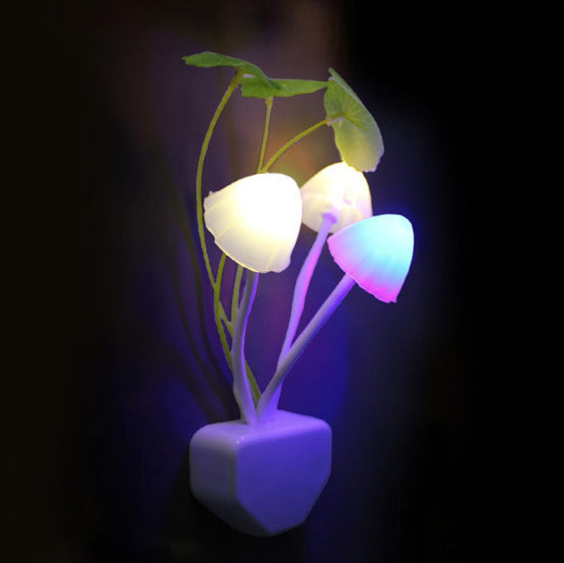 Fairy Fargerik Sopp Nattvegglampe | Skanto
