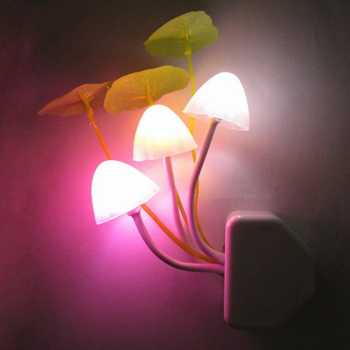 Fairy Colorful Mushroom Night Wall Lamp | Skanto