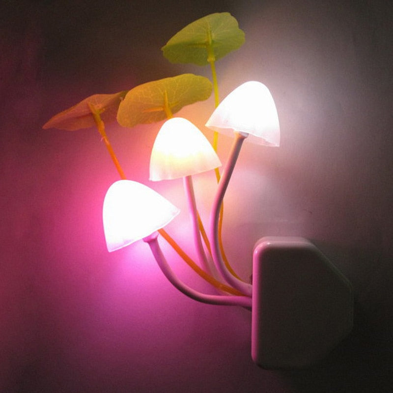 Fairy Fargerik Sopp Nattvegglampe | Skanto