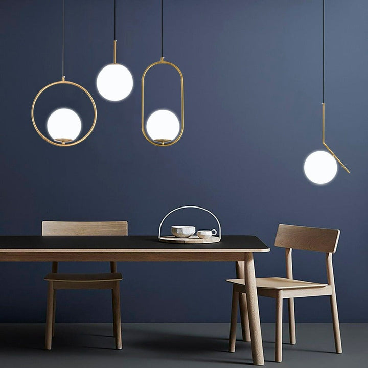 Moderne nordisk glass pendellamper