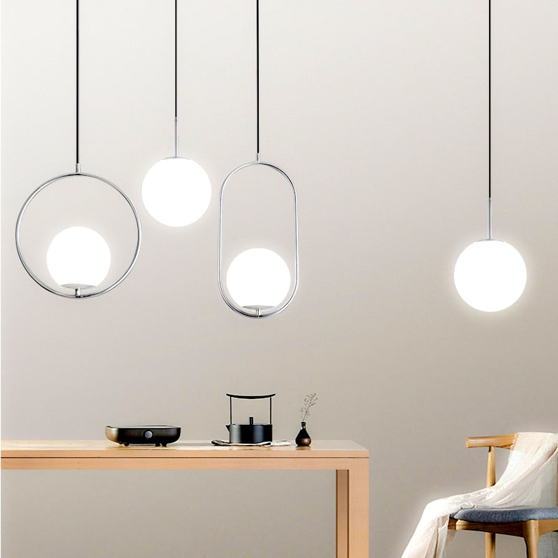 Nordic glass pendant lights