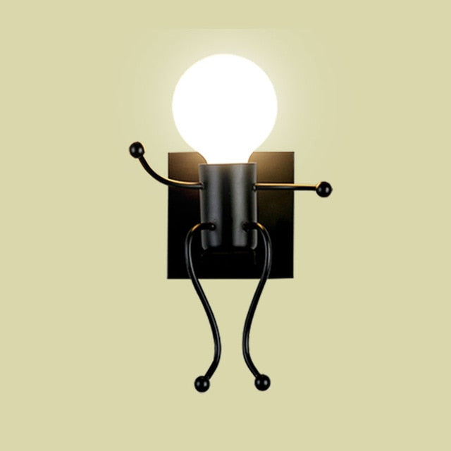 Mini Man Robot Art Vegglampe | Skanto