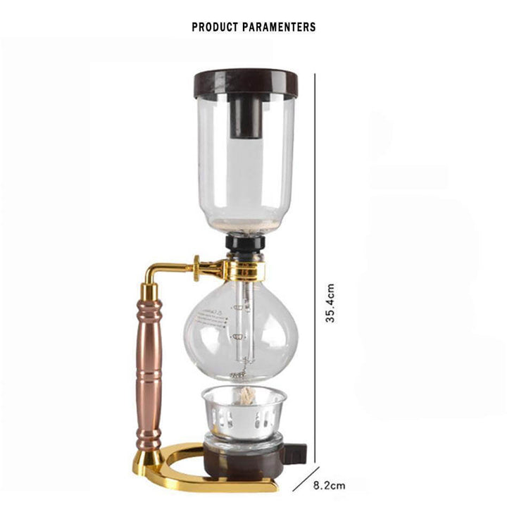 Elegant Glass Siphon Coffee Maker | Skanto