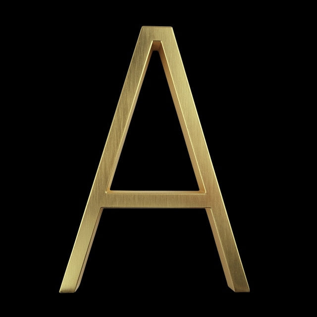 Skanto | Gold Modern House Numbers