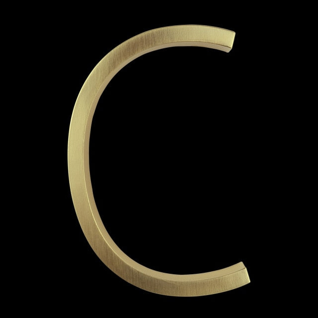 Skanto | Gold Modern House Numbers