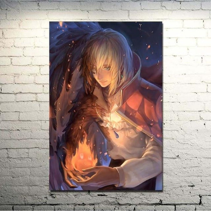 Magiske Anime Venner - Lerret Veggkunst Maleri