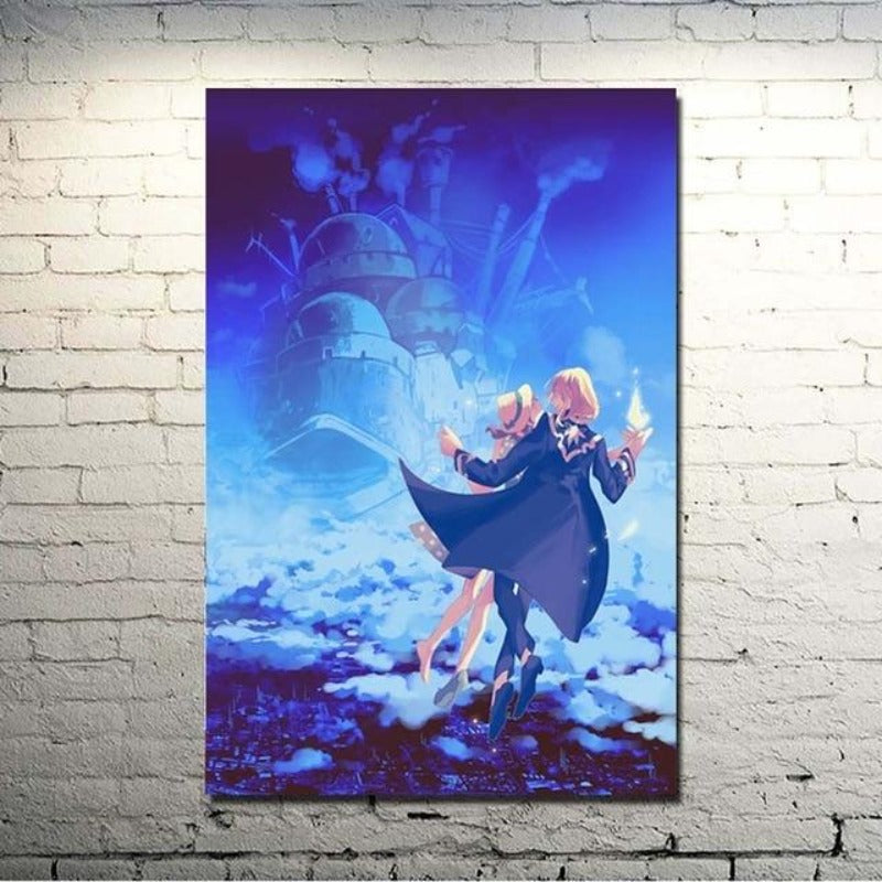 Magiske Anime Venner - Lerret Veggkunst Maleri
