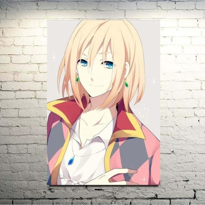 Magiske Anime Venner - Lerret Veggkunst Maleri