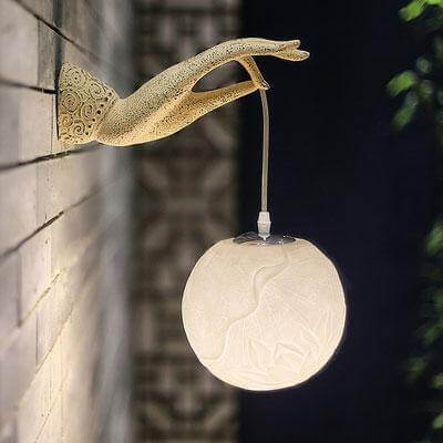 Moderne Kreativ Kinesisk Lotus Vegglampe | Skanto