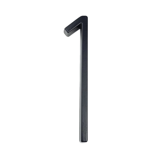 Skanto | Royelux Moderne Husnumre - Rustfritt Sinklegering, Svart Finish, 5" Høy