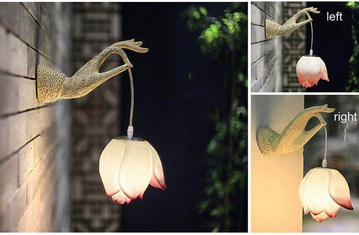 Moderne Kreativ Kinesisk Lotus Vegglampe | Skanto