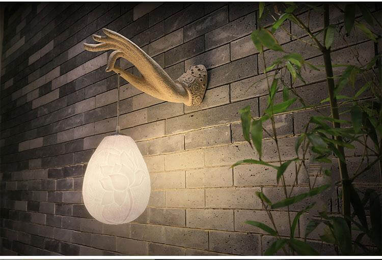 Moderne Kreativ Kinesisk Lotus Vegglampe | Skanto