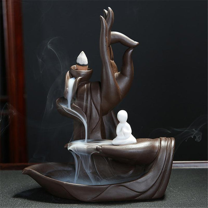 Buddha Hand Backflow Røkelsebrenner | Skanto