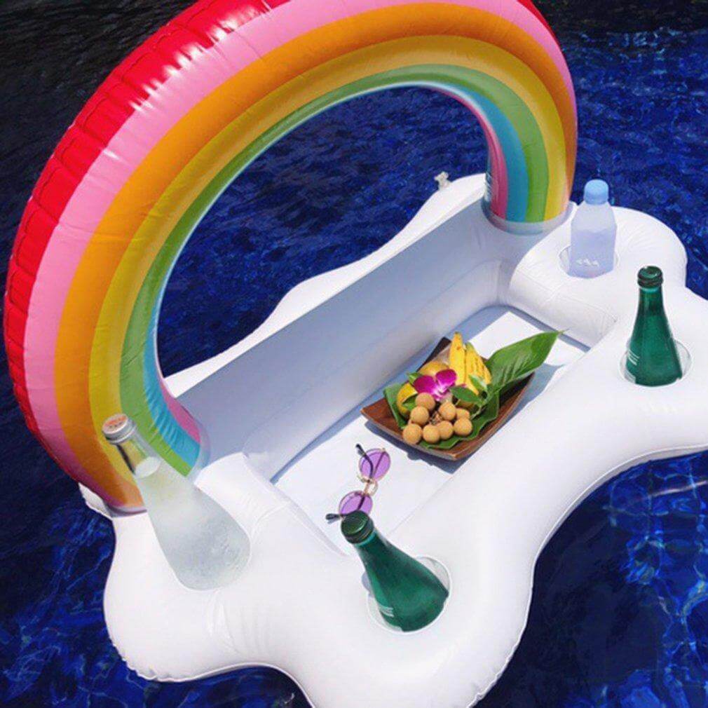 Regnbue Sky Inflatable Koppholder Festbøtte | Skanto