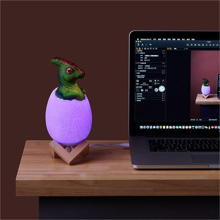 Skanto | Dinosaur Egg LED Farge Endrende Lampe