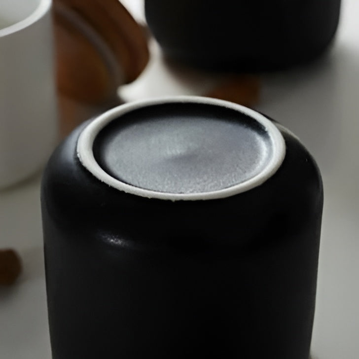 Keramisk oppbevaringsbeholder med bamb lokk – Naturlig design | Frisk oppbevaring for hjemmet | Skanto