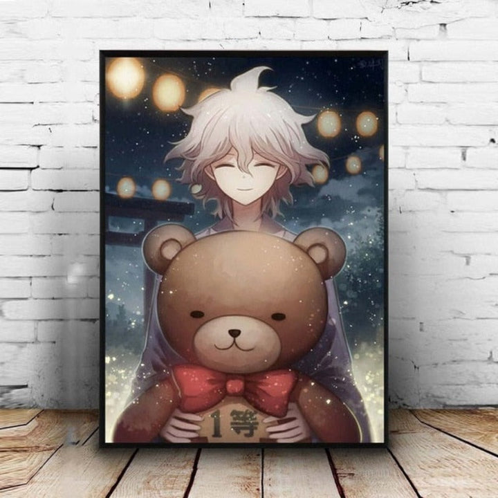Hope's Peak Anime - Lærred Veggkunst Maleri