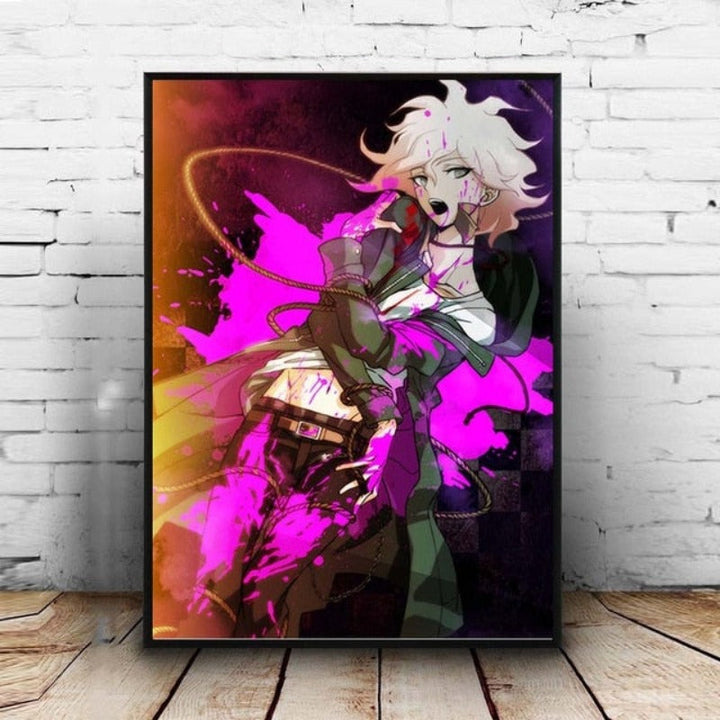 Hope's Peak Anime - Lærred Veggkunst Maleri