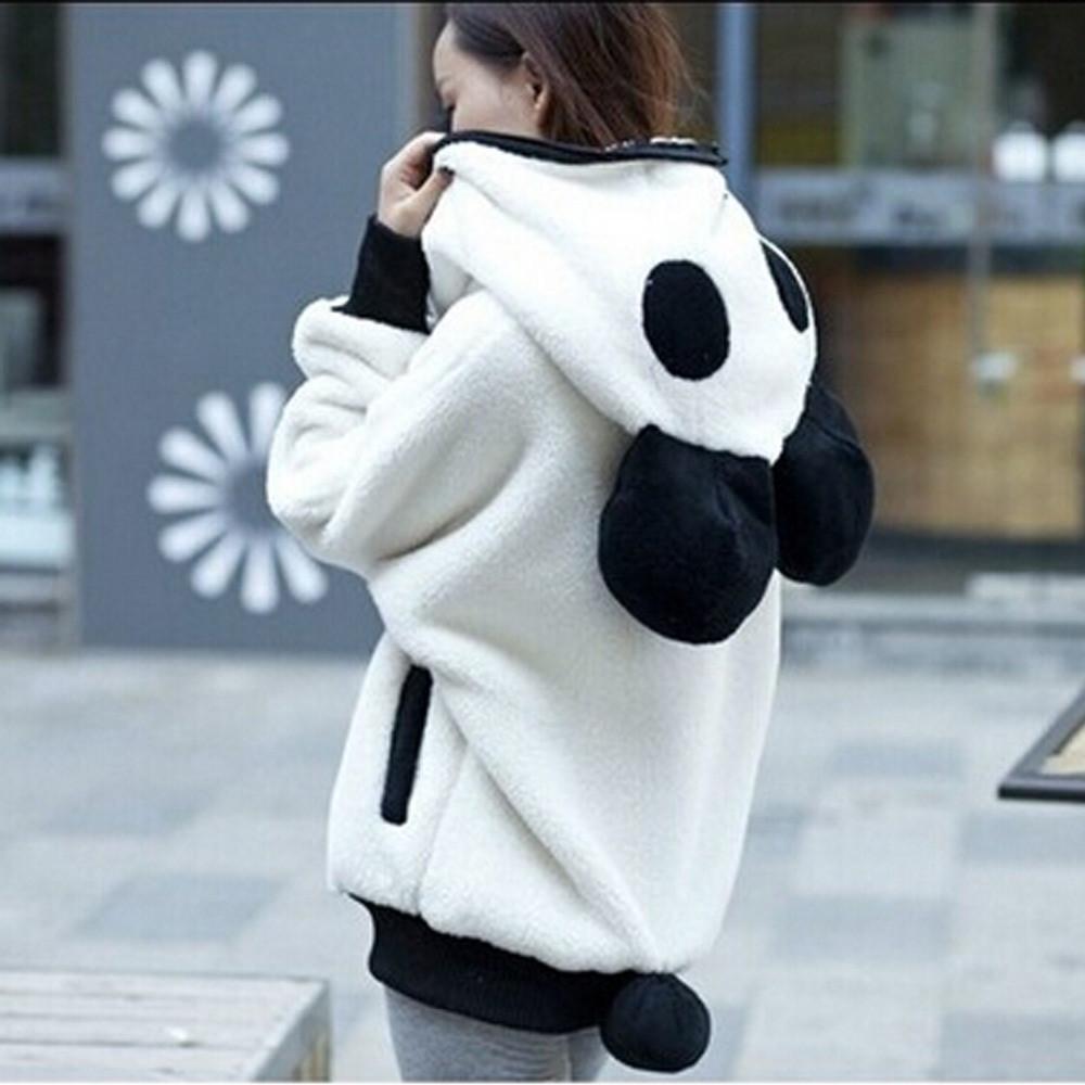 Fluffy Panda Hoodie | Skanto