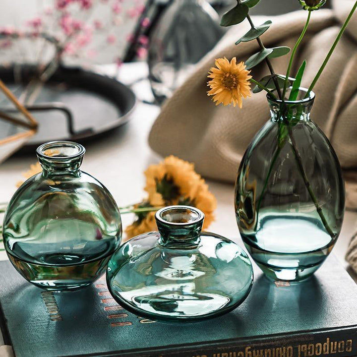 Skanto | TrioVase Glassvase Sett | Stilig Design | Perfekt Dekorasjon | Tilgjengelig i forskjellige farger