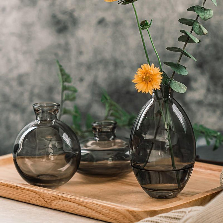 Skanto | TrioVase Glassvase Sett | Stilig Design | Perfekt Dekorasjon | Tilgjengelig i forskjellige farger