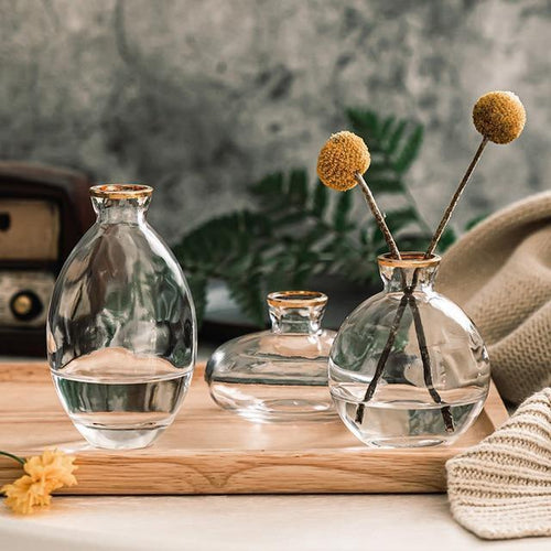 Skanto | TrioVase Glassvase Sett | Stilig Design | Perfekt Dekorasjon | Tilgjengelig i forskjellige farger
