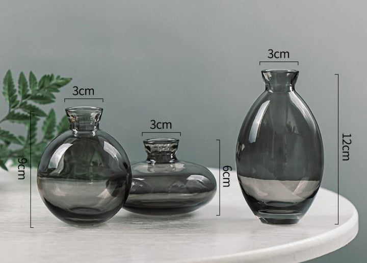 Skanto | TrioVase Glassvase Sett | Stilig Design | Perfekt Dekorasjon | Tilgjengelig i forskjellige farger