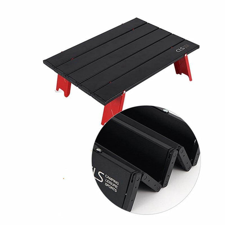 Mini svart sammenleggbar utendørsbord | Skanto
