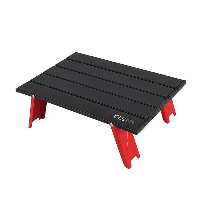 Mini svart sammenleggbar utendørsbord | Skanto