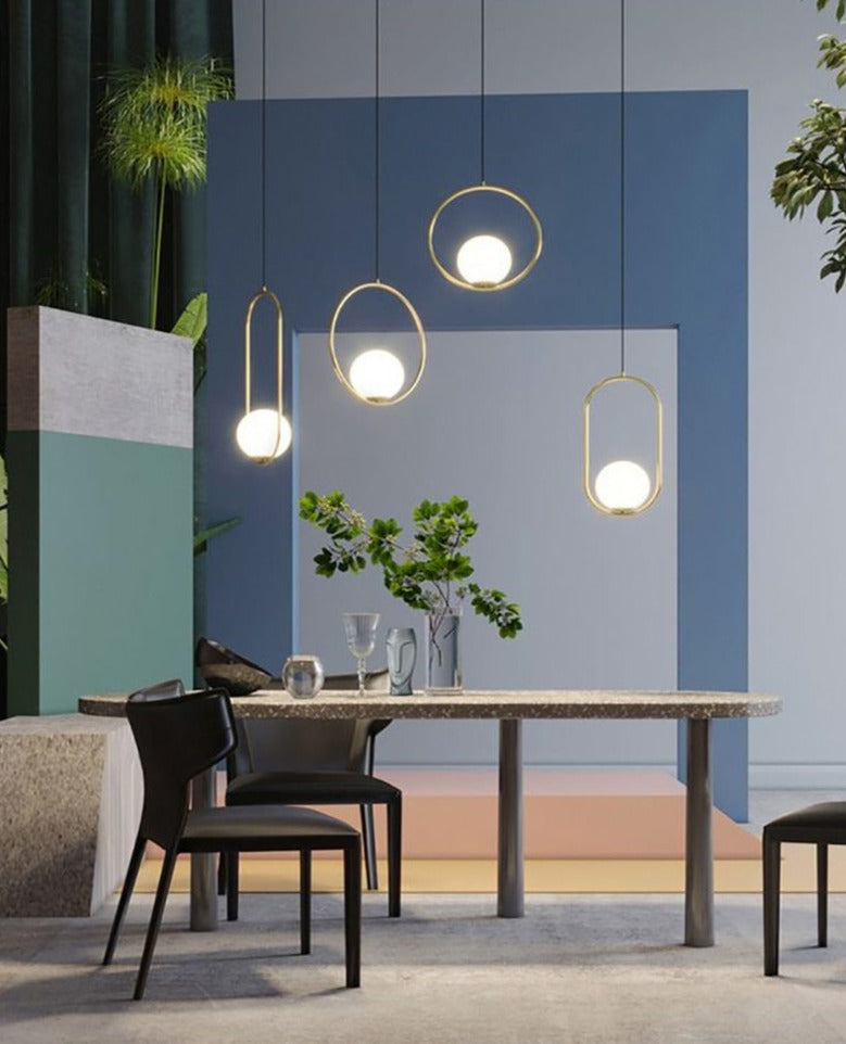 Nordic glass pendant lights