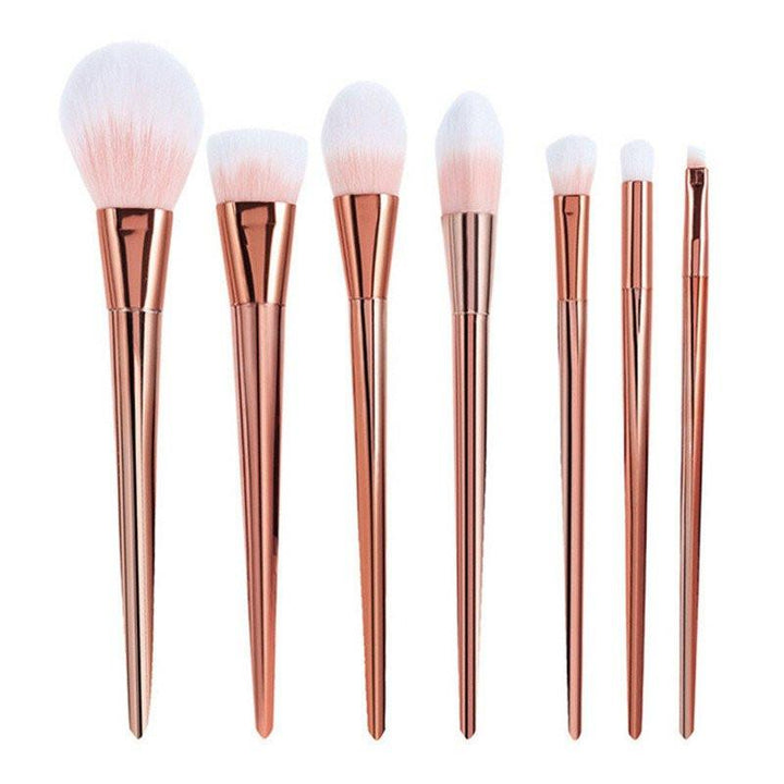 Rose Gold Kontur Makeup Pinsel - 7 Dels Sett | Skanto