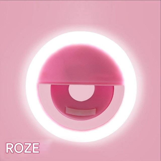 Bærbar Selfie Ring Lys - GlowSnap | Skanto