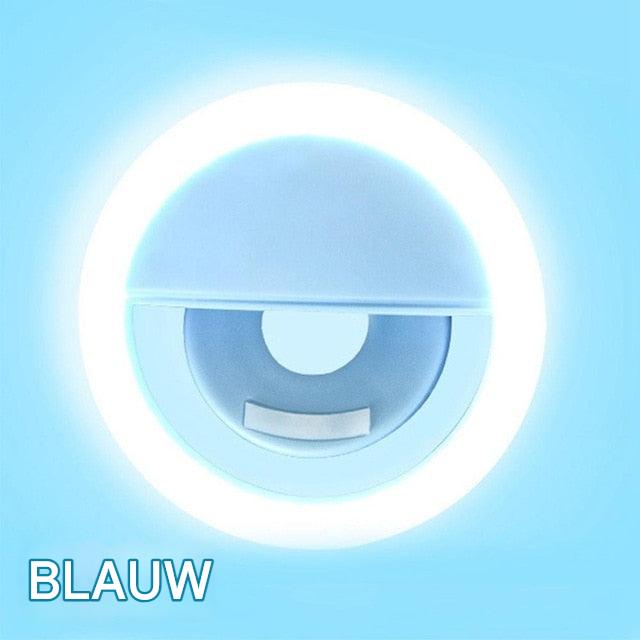Bærbar Selfie Ring Lys - GlowSnap | Skanto