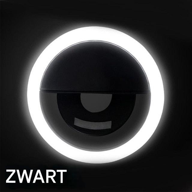 Bærbar Selfie Ring Lys - GlowSnap | Skanto