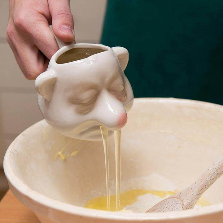 Keramisk tegneserie-eggeplommeseparator