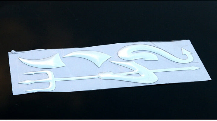 Skanto | 3D Morsom Lite Djevel Demon Horn Sticker for Biler
