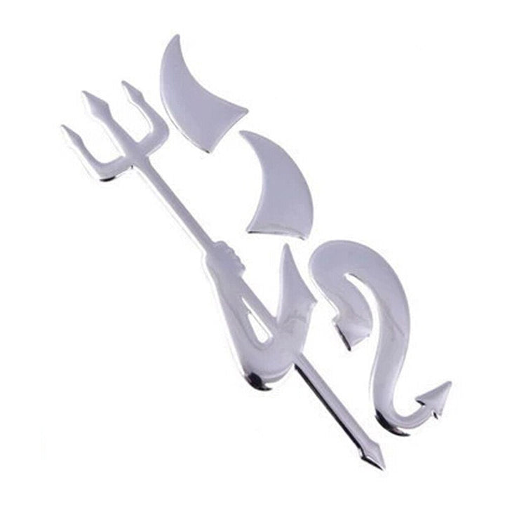 Skanto | 3D Morsom Lite Djevel Demon Horn Sticker for Biler