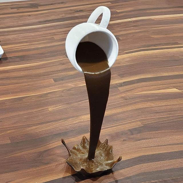 Flytende Sølende Kaffe Kopp Dekor | Skanto