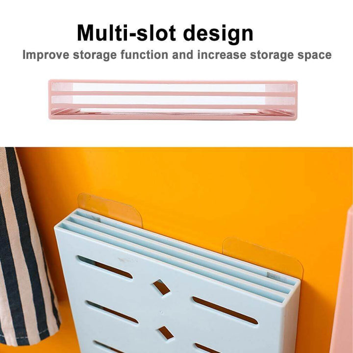 2PCS Firkantet Pastell Mavi Veggmontert Knivorganisator | Skanto