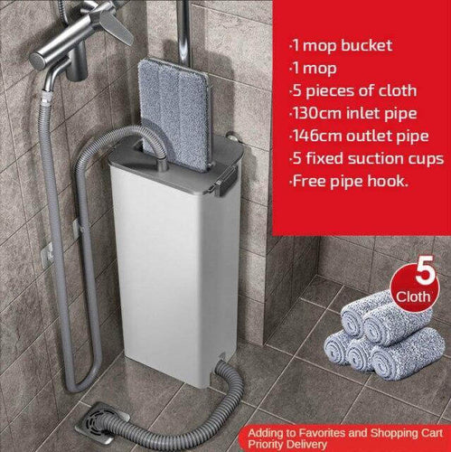 Easy Clean Ingen Håndtørk Fuktig Lat Moppe | Skanto